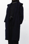 BASERANGE Tagus wool coat BAS-COTAP-WO-WI23-SHENLAN Dark blue